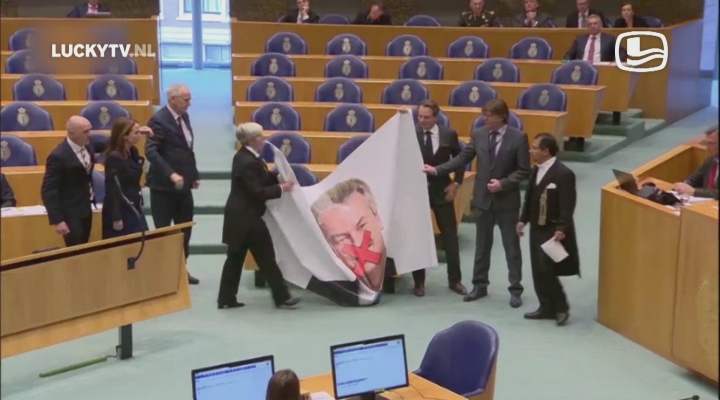 LuckyTV: Wilders-postertje